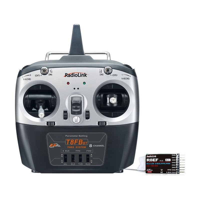 Receiver Sbus 8Ch - Transmissor Radiolink T8FB 8CH 2.4Ghz com