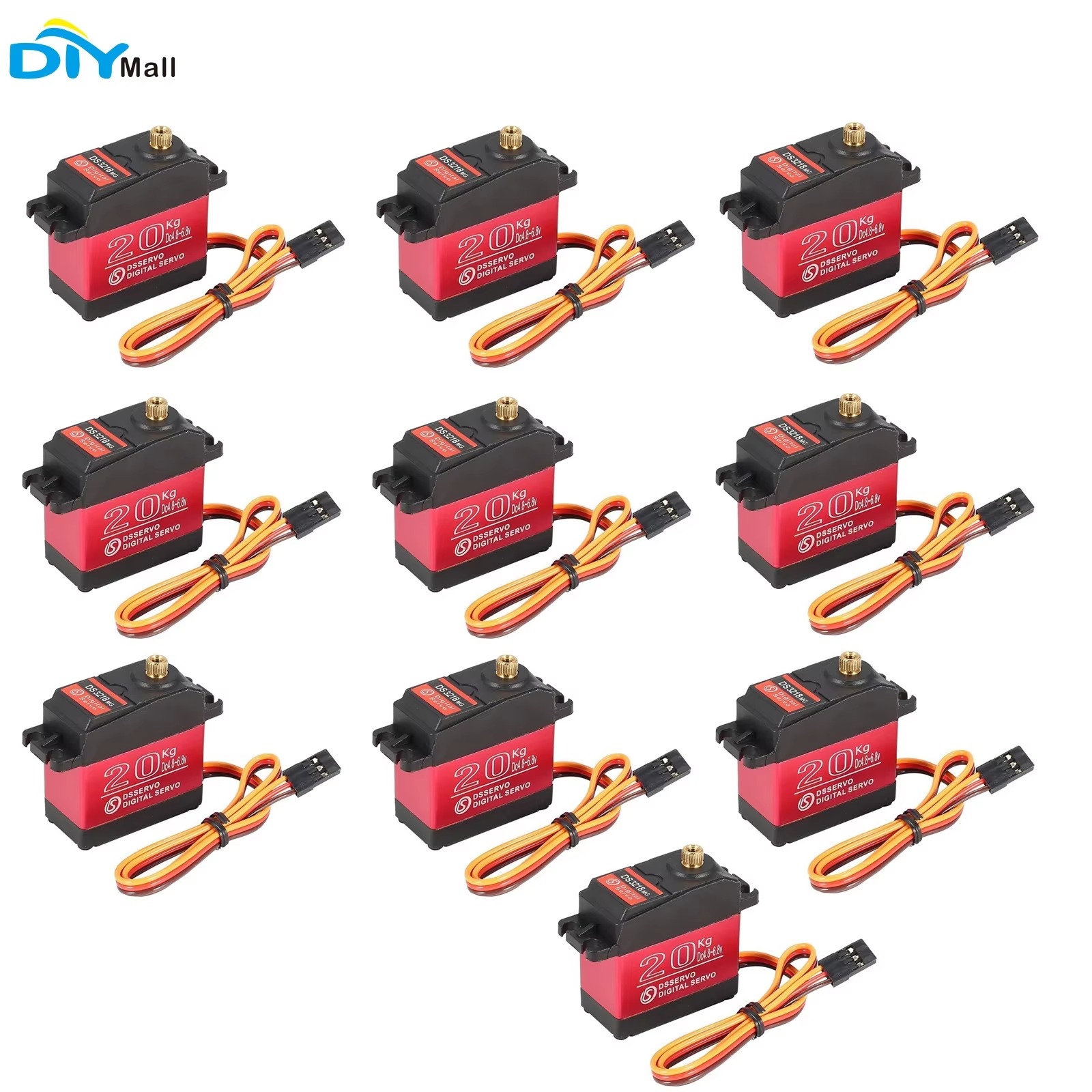 Rc Hobby Shops - 10PCS DS3218 20KG Servo Digital de