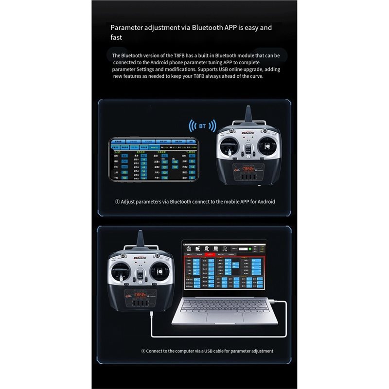 Transmissor Radiolink T8FB 8CH - Receiver Sbus 8Ch avaliação e preço