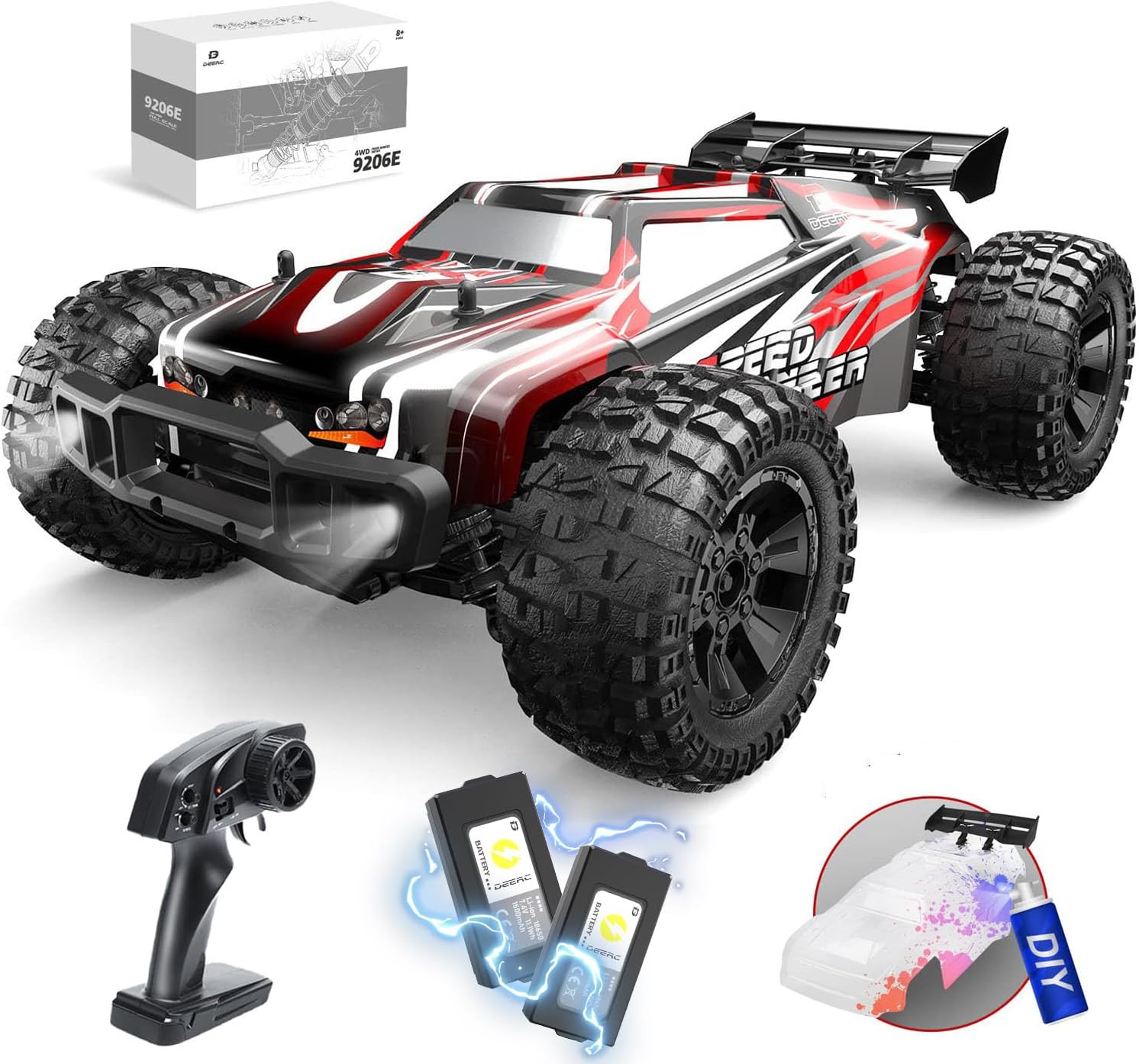 Carro RC grande em escala 1:10 - Rc Hobby Grade Monster Truck avaliação e preço
