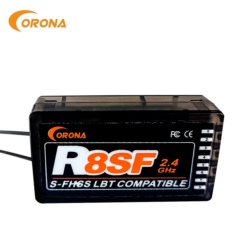 Corona R8SF 8CH 2.4GHz S‑FHSS  - Receiver Sbus 8Ch avaliação e preço