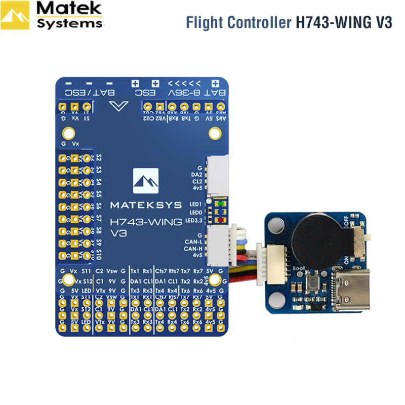 Controlador de Voo MATEK H743  - Rc Plane Hobby Zone avaliação e preço