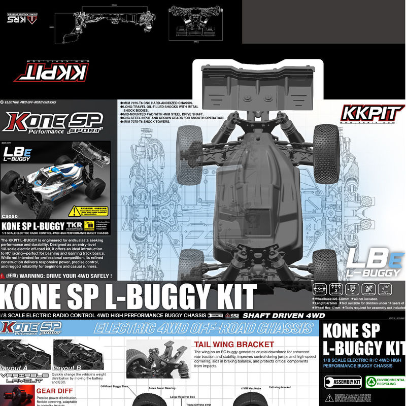 KKPIT 1/8 Buggy Elétrico 4WD R - Rc Hobby Land avaliação e preço